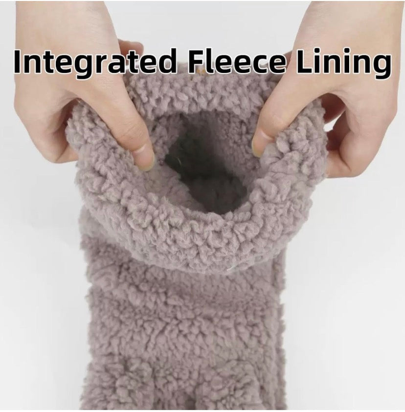 Cute Cartoon Dog Socks Winter Warm Non-slip Plush Socks For Women&Kids