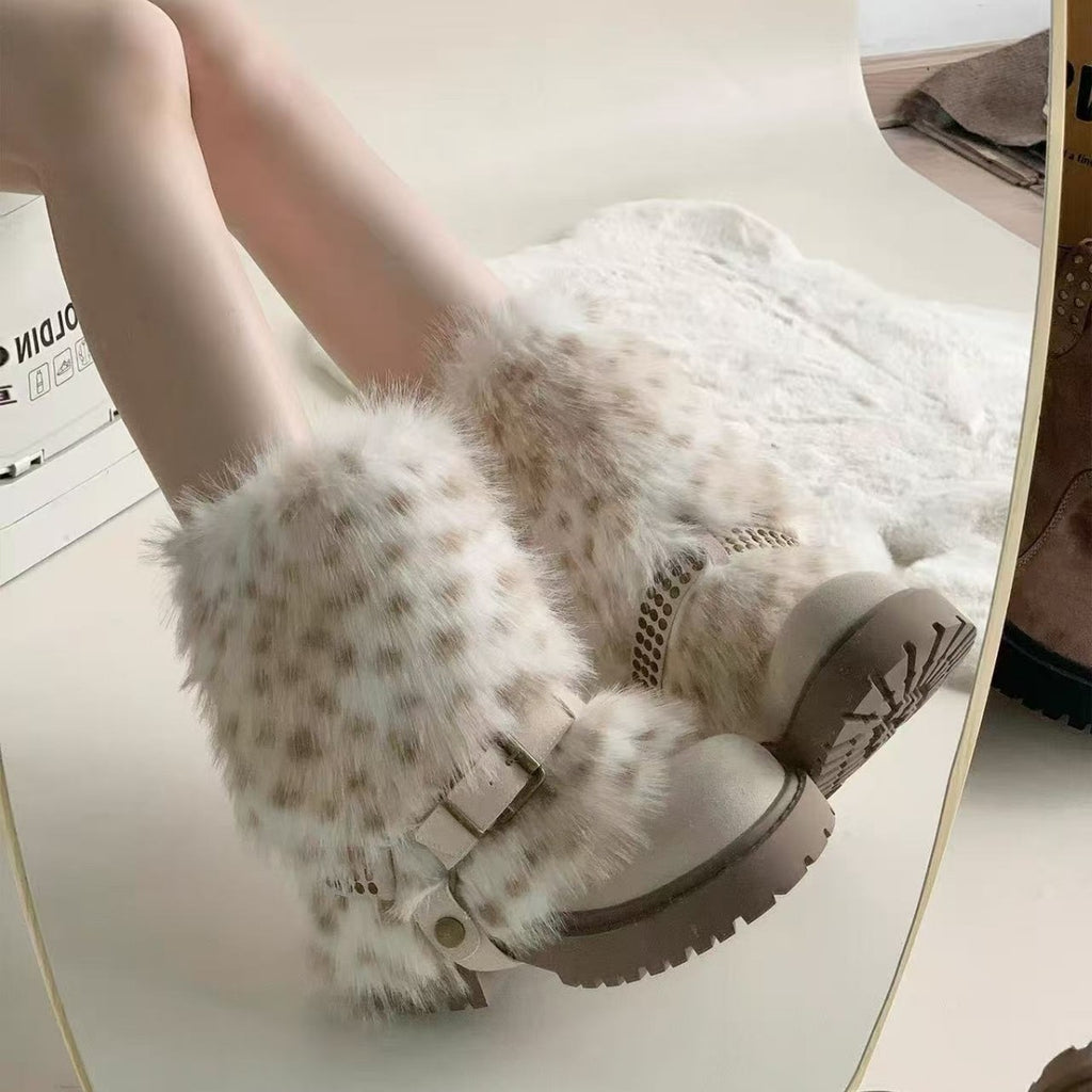 Winter Furry Anti-slip Snow Boots