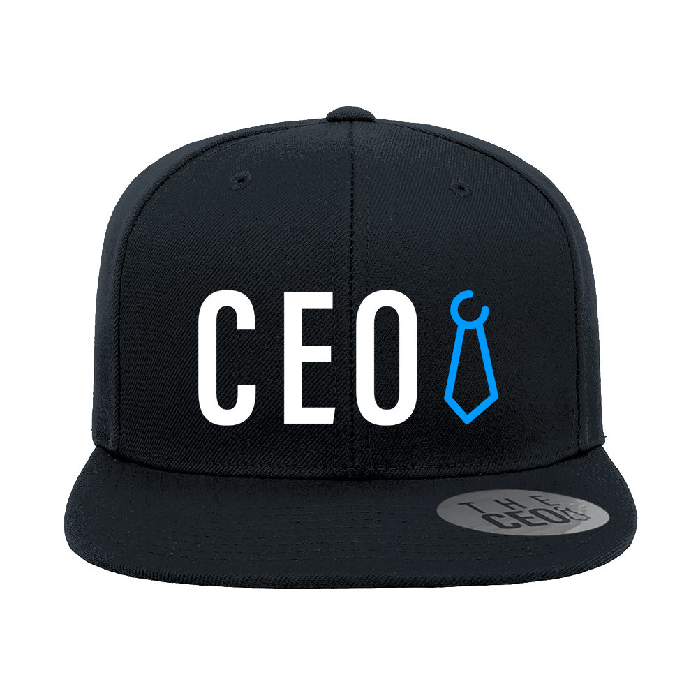 CEO Embroidered Flat Bill Hat
