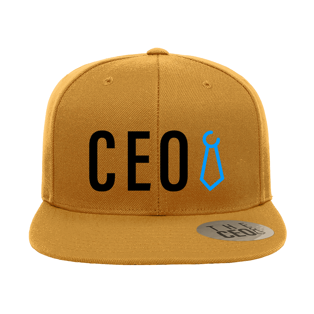 CEO Embroidered Flat Bill Hat