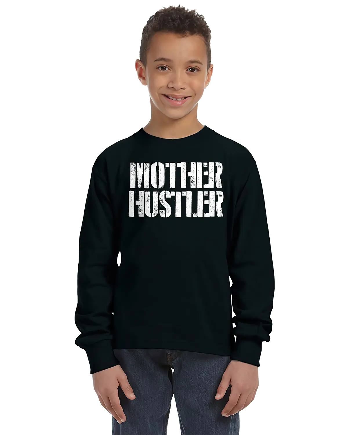 Mother Hustler Unisex Kids Long Sleeve T-Shirt