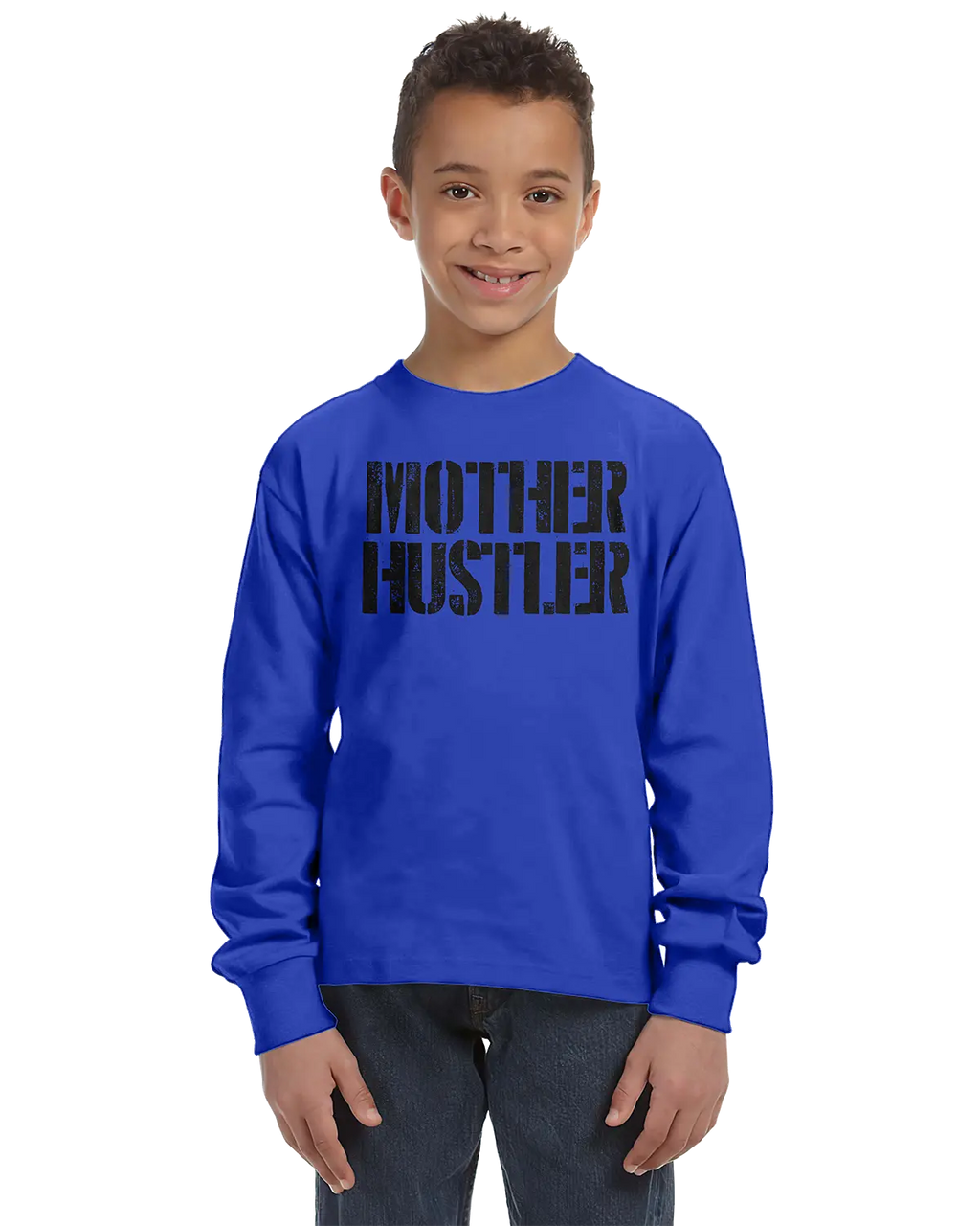 Mother Hustler Unisex Kids Long Sleeve T-Shirt