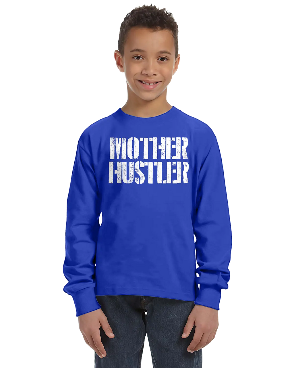 Mother Hustler Unisex Kids Long Sleeve T-Shirt