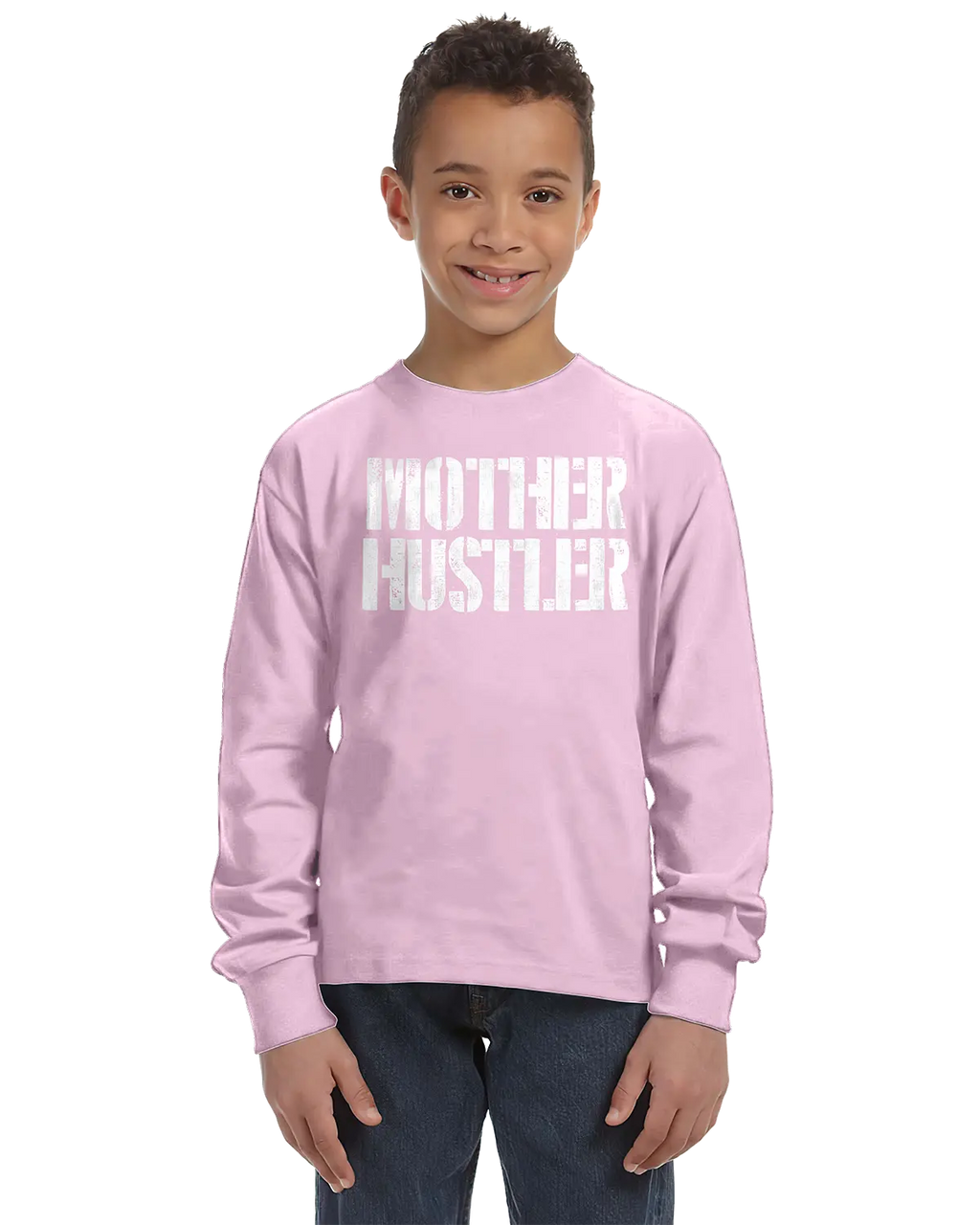 Mother Hustler Unisex Kids Long Sleeve T-Shirt