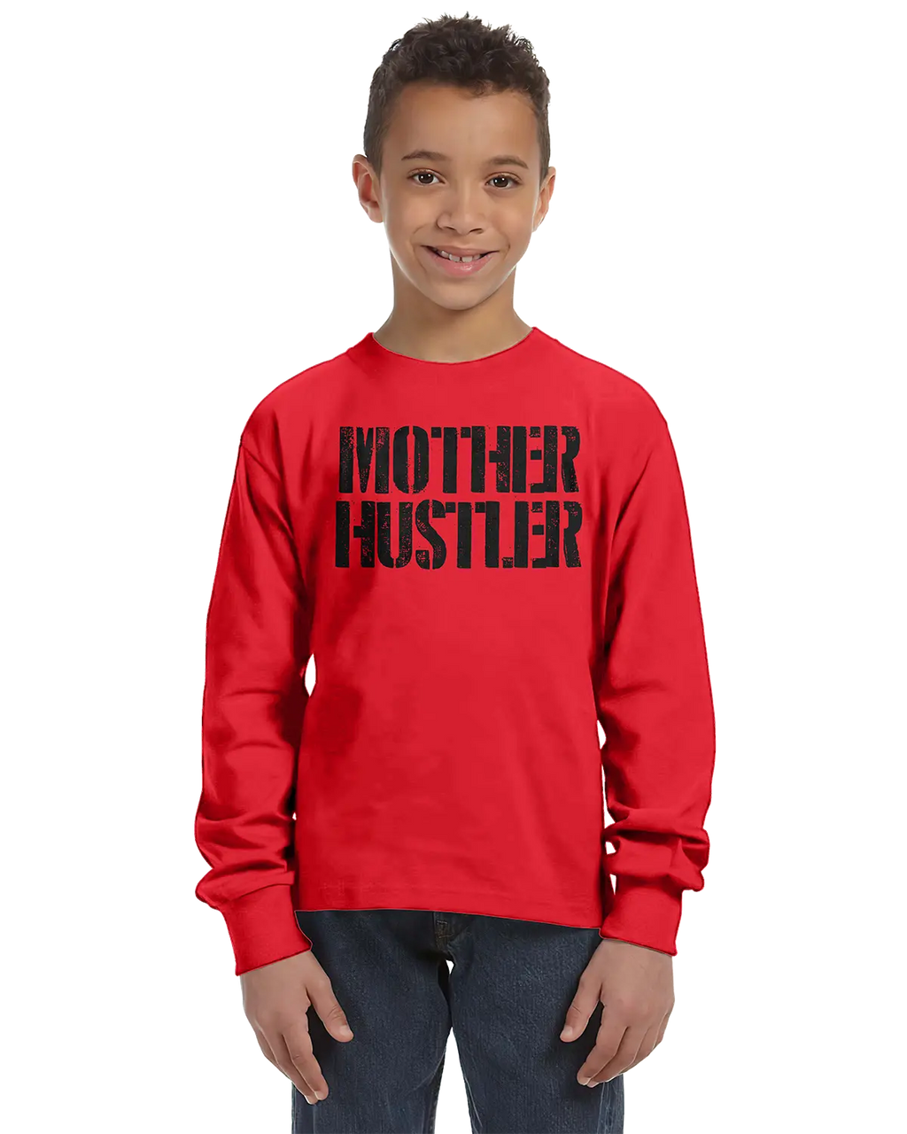 Mother Hustler Unisex Kids Long Sleeve T-Shirt