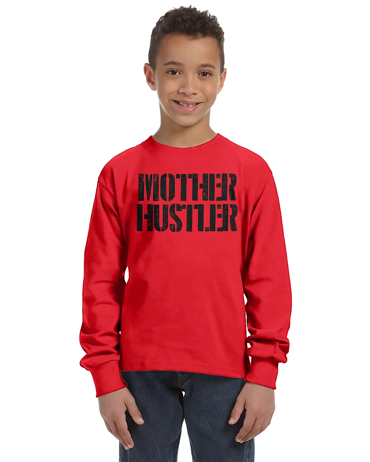 Mother Hustler Unisex Kids Long Sleeve T-Shirt