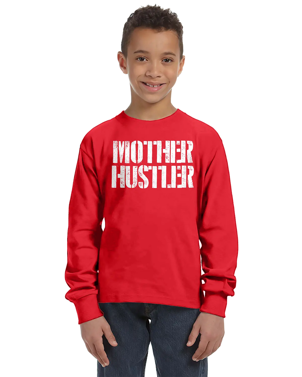 Mother Hustler Unisex Kids Long Sleeve T-Shirt