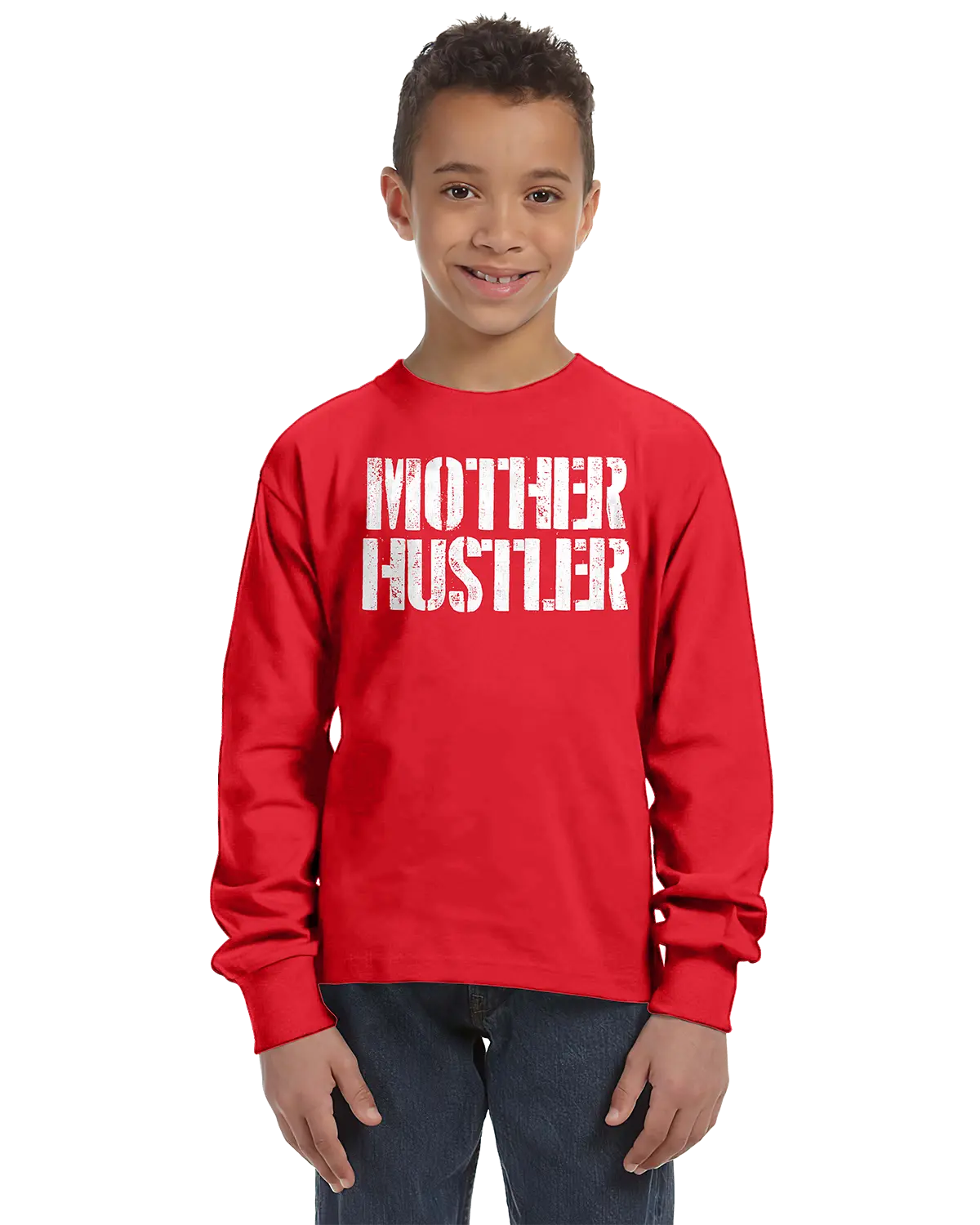 Mother Hustler Unisex Kids Long Sleeve T-Shirt