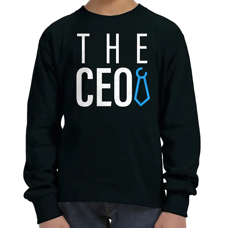 The CEO Unisex Kids Long Sleeve T-Shirt